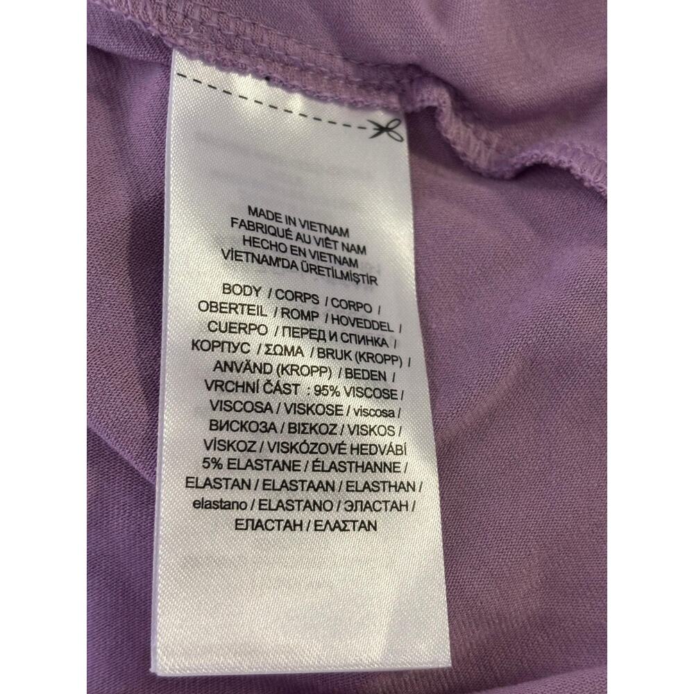 Lauren Ralph Lauren Blouse Womens Small Purple Wrap Jersey Tie Waist Top - Picture 5 of 9